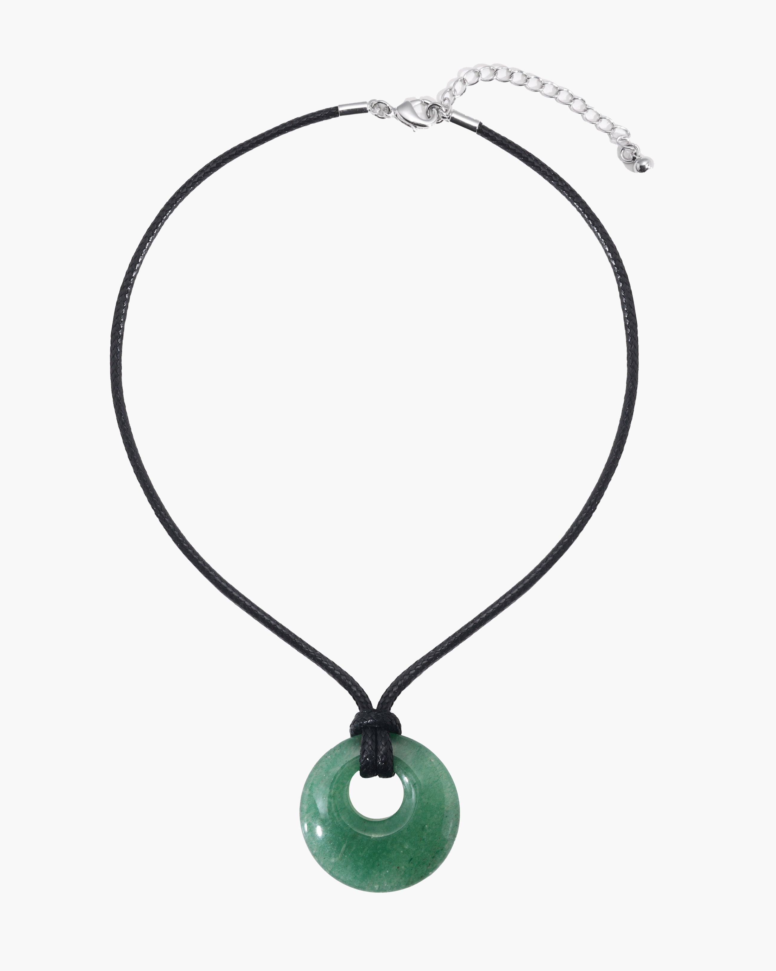 Green Aventurine Cord Necklace en route jewellery