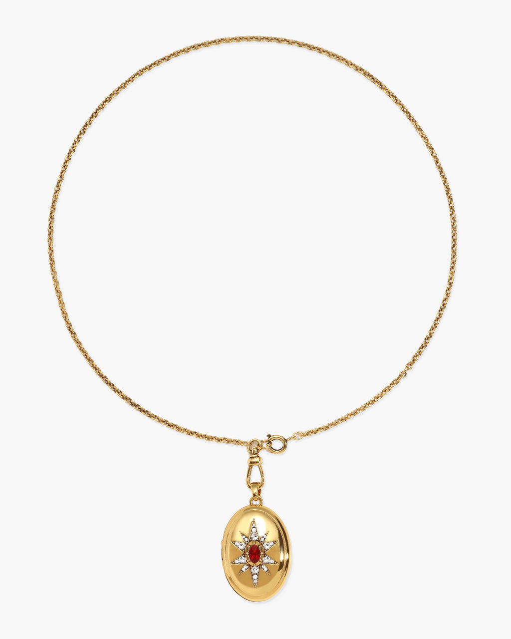 Clara Openable Locket Clasp Chain Necklace en route jewellery