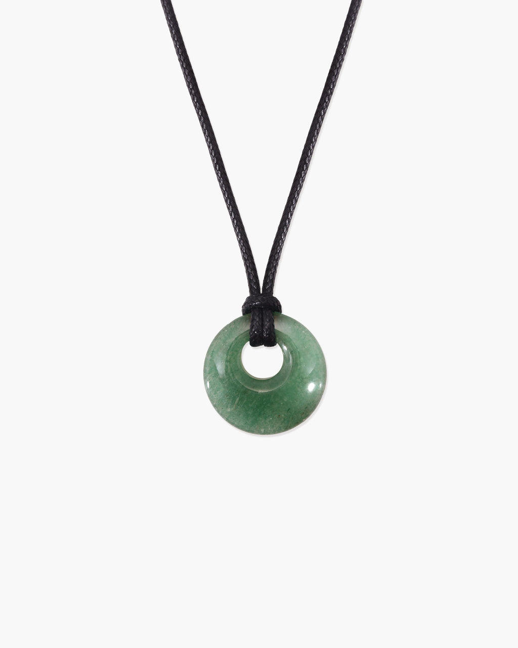 Green Aventurine Cord Necklace en route jewellery