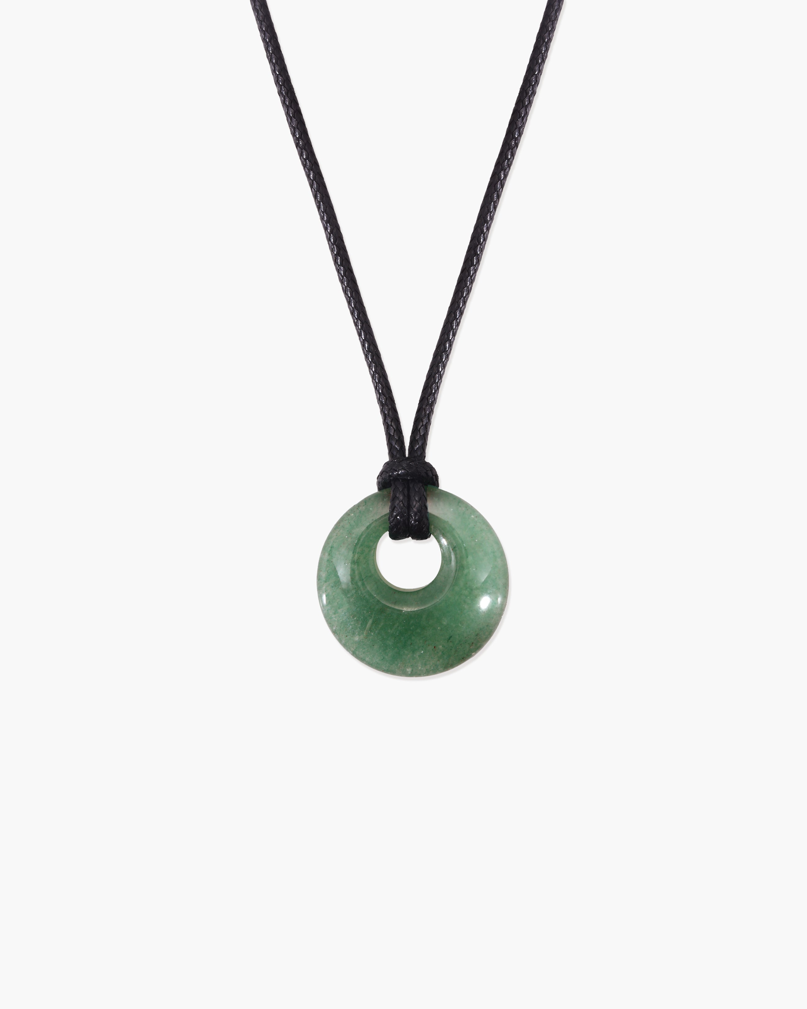 Green Aventurine Cord Necklace en route jewellery
