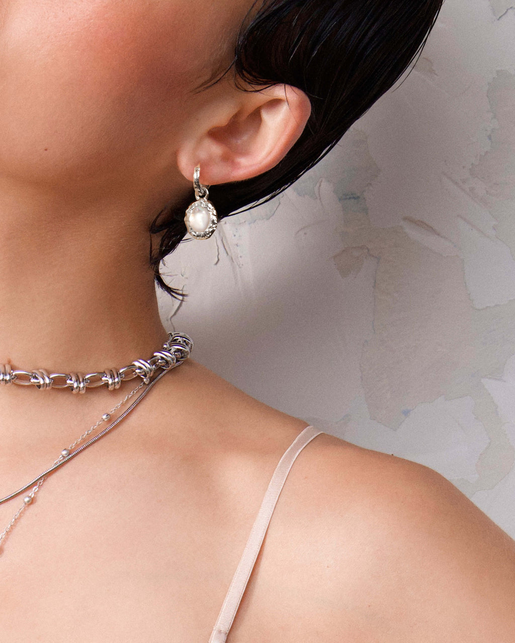 Birthstone Earrings in Silver en route jewellery