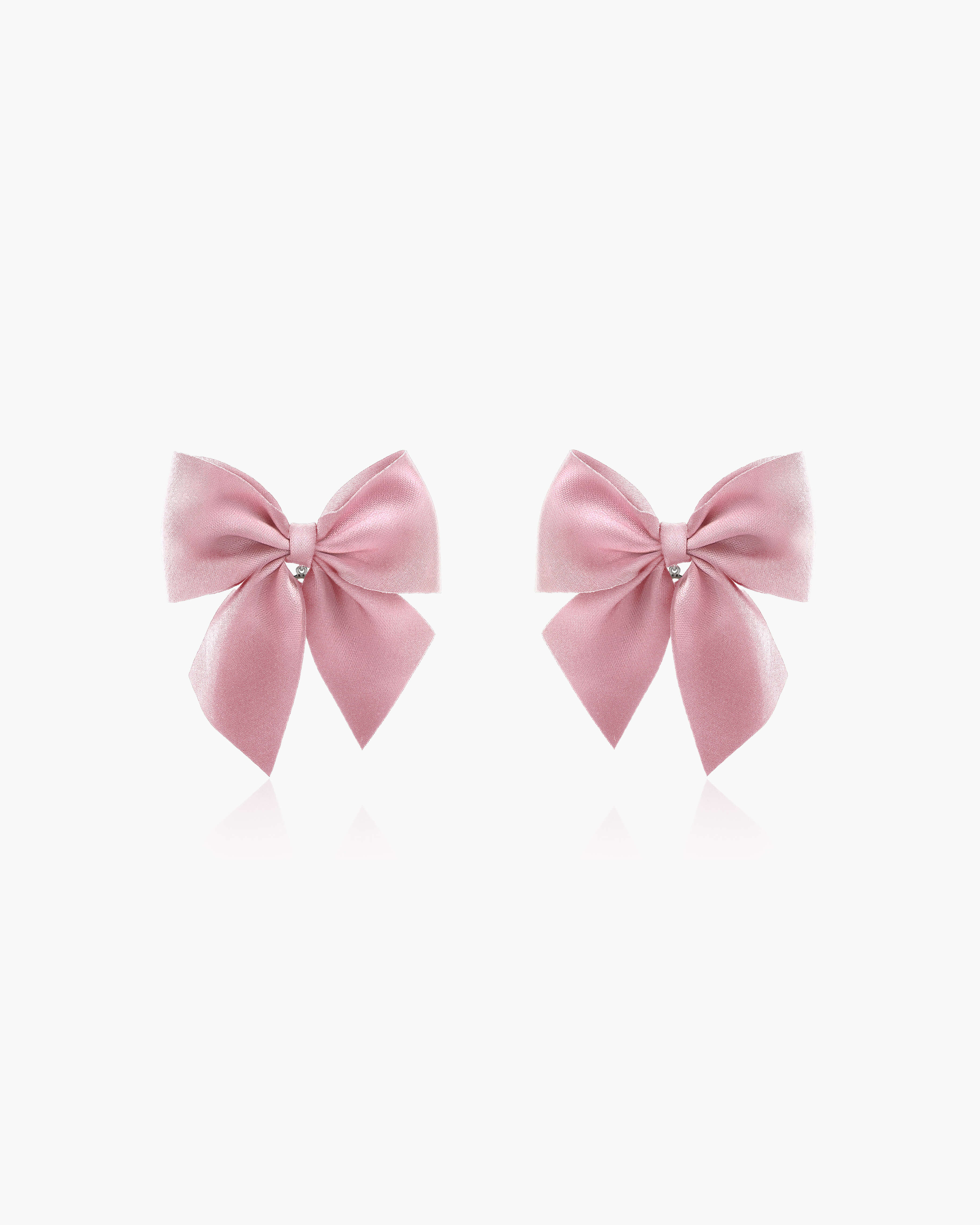 Pink Bow Earrings