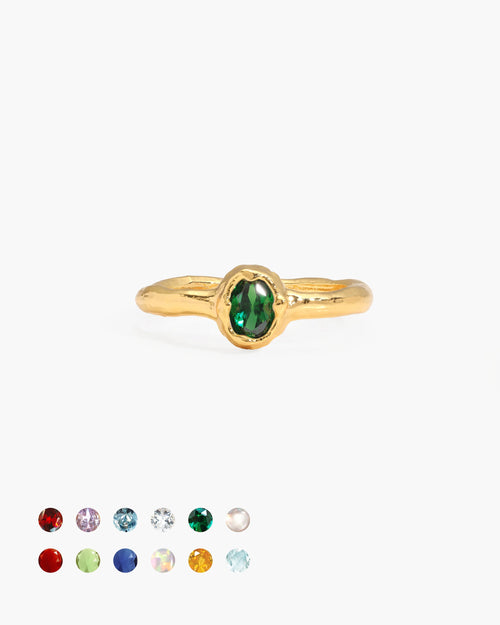 Birthstone Ring in Gold - May en route jewellery