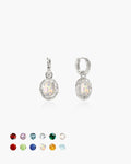 Birthstone Earrings in Silver en route jewellery