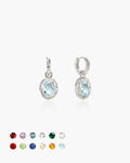 Birthstone Earrings in Silver en route jewellery