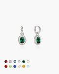 Birthstone Earrings in Silver en route jewellery