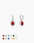 Birthstone Earrings in Silver en route jewellery