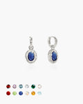 Birthstone Earrings in Silver en route jewellery