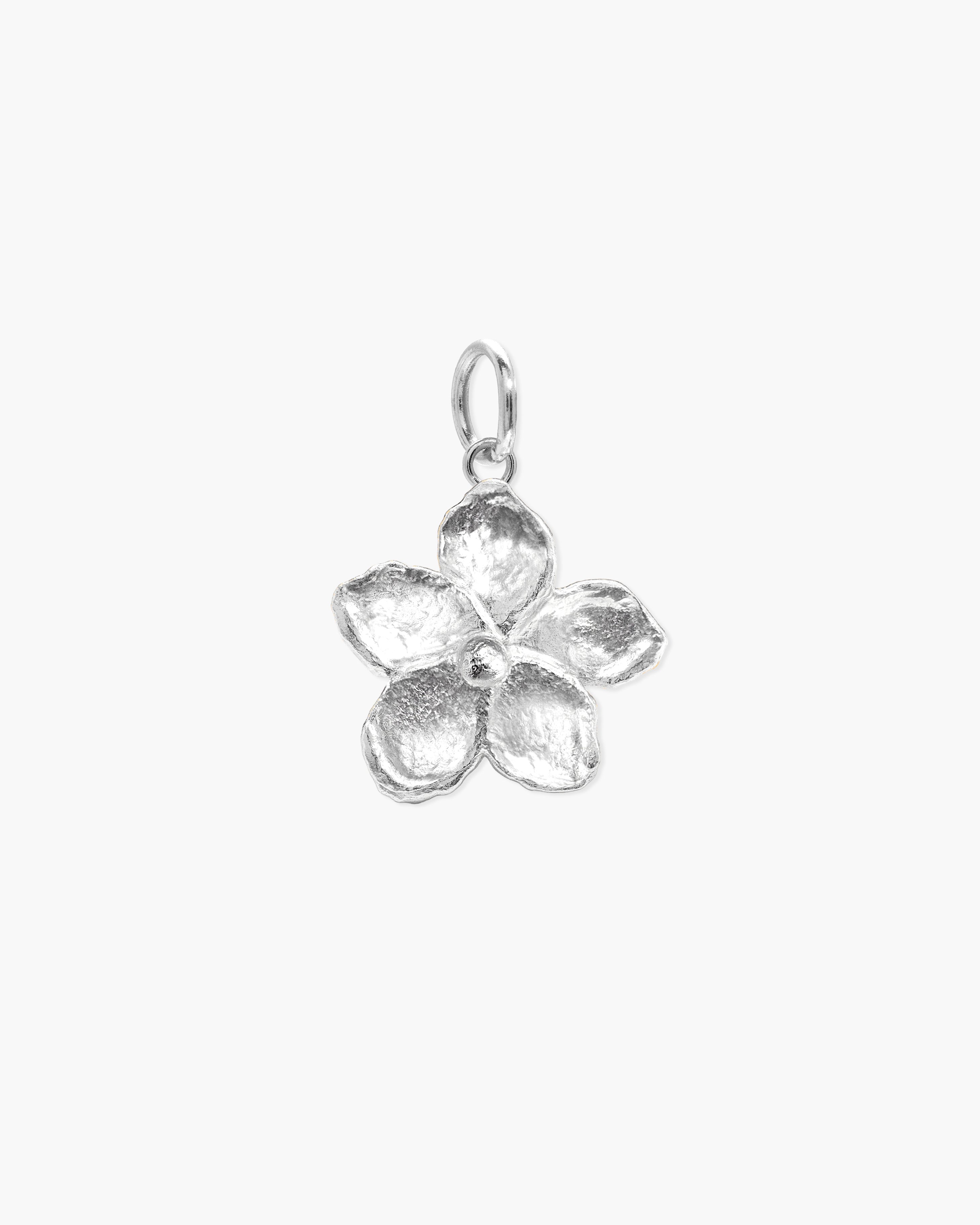 Textured Floral Pendant in Gold en route jewellery