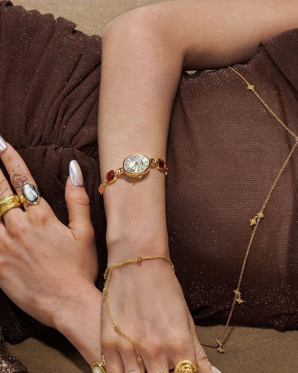 Harmonic Hour Multicolored Watch Bracelet en route jewellery