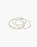 Thin Stacker Ring in Silver