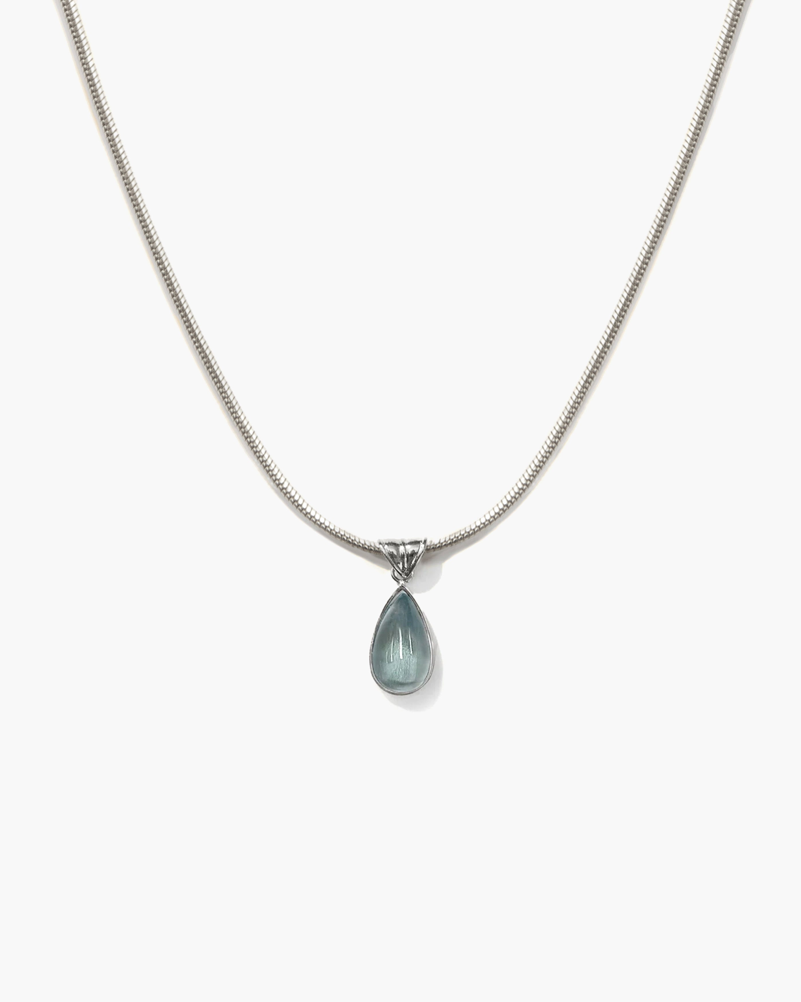 Waterdrop Necklace in Marine Blue