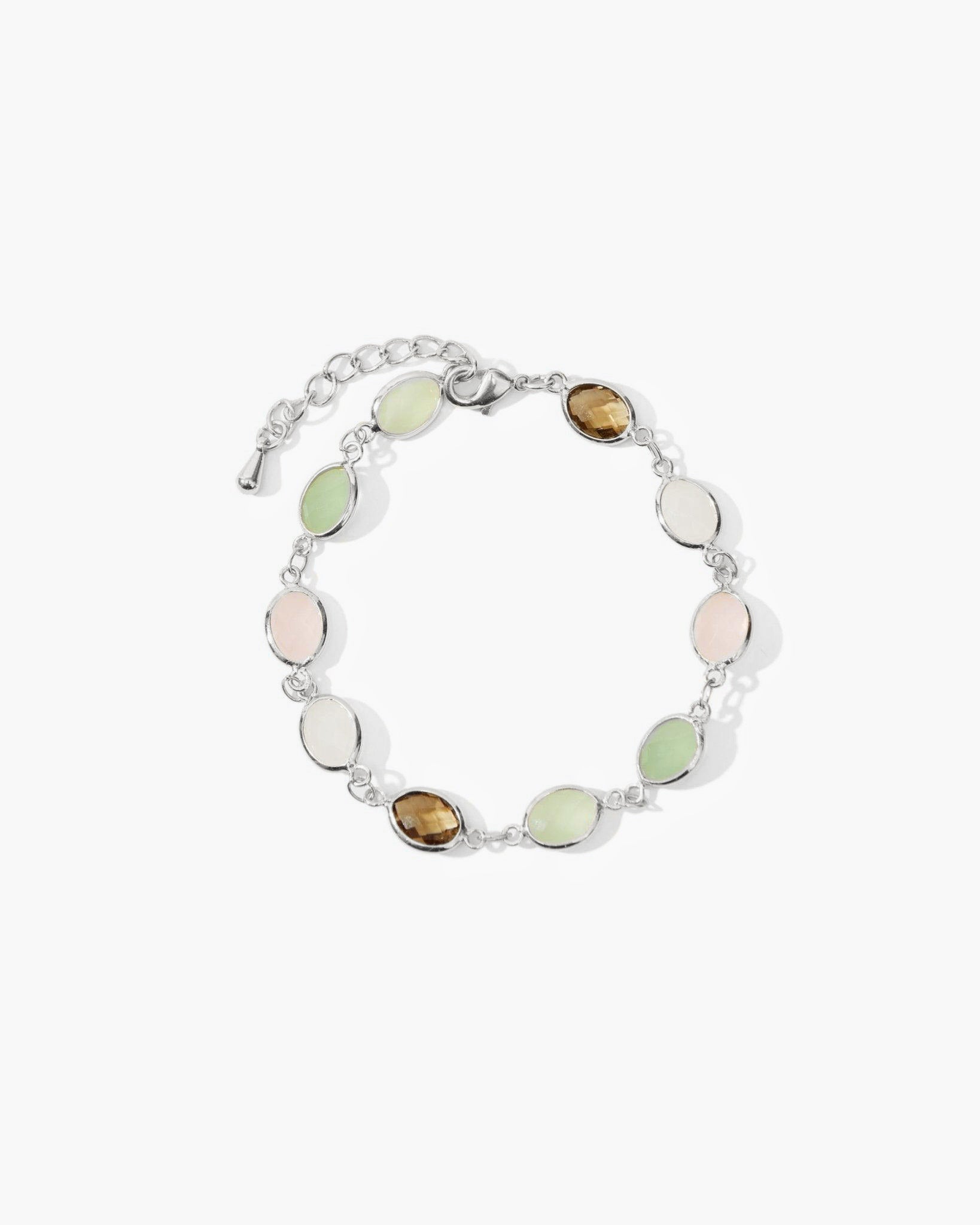 Whimsical Romance Stone Bracelet in Silver en route jewellery