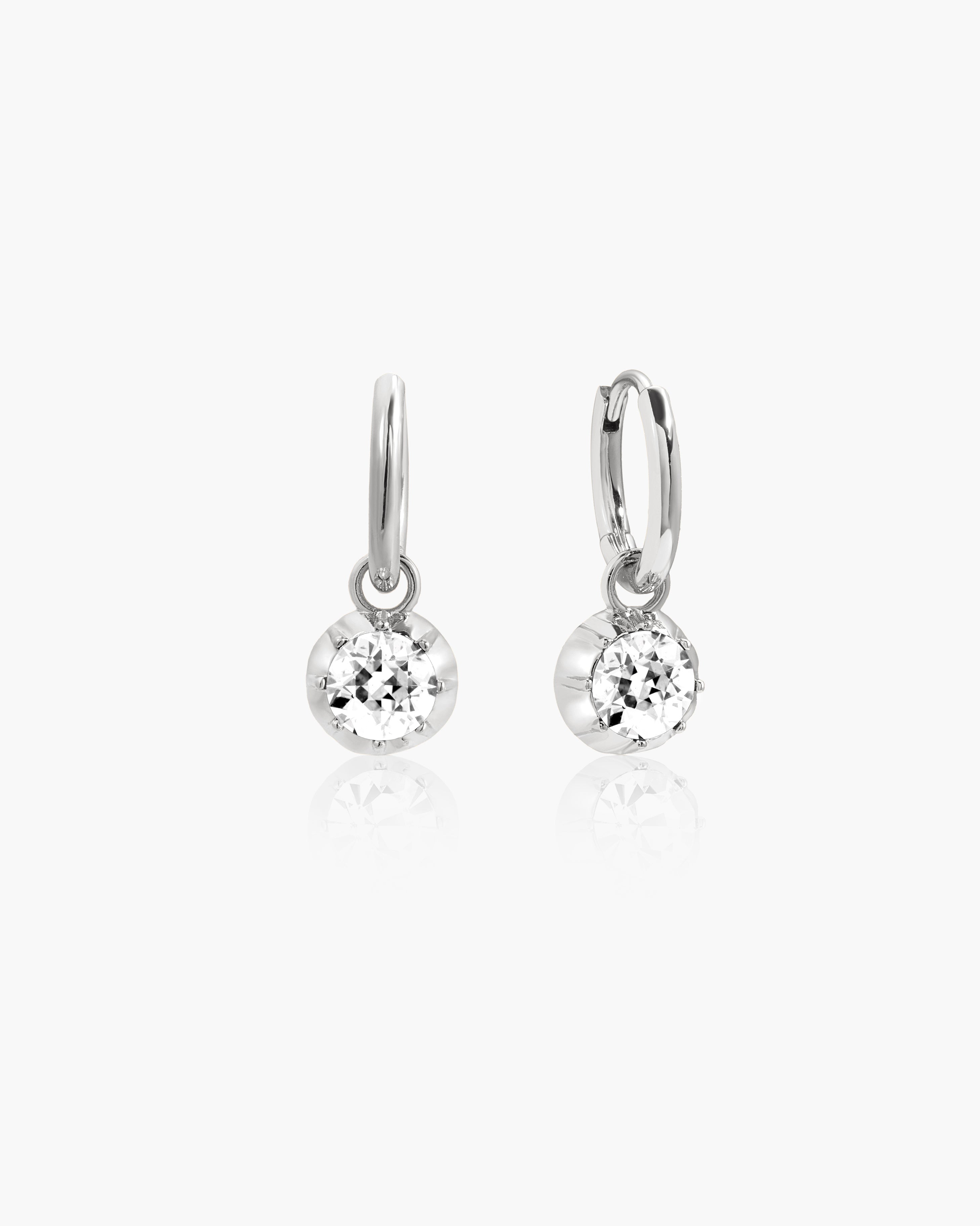 Georgian Detachable Hoop Earrings in Gold en route jewellery